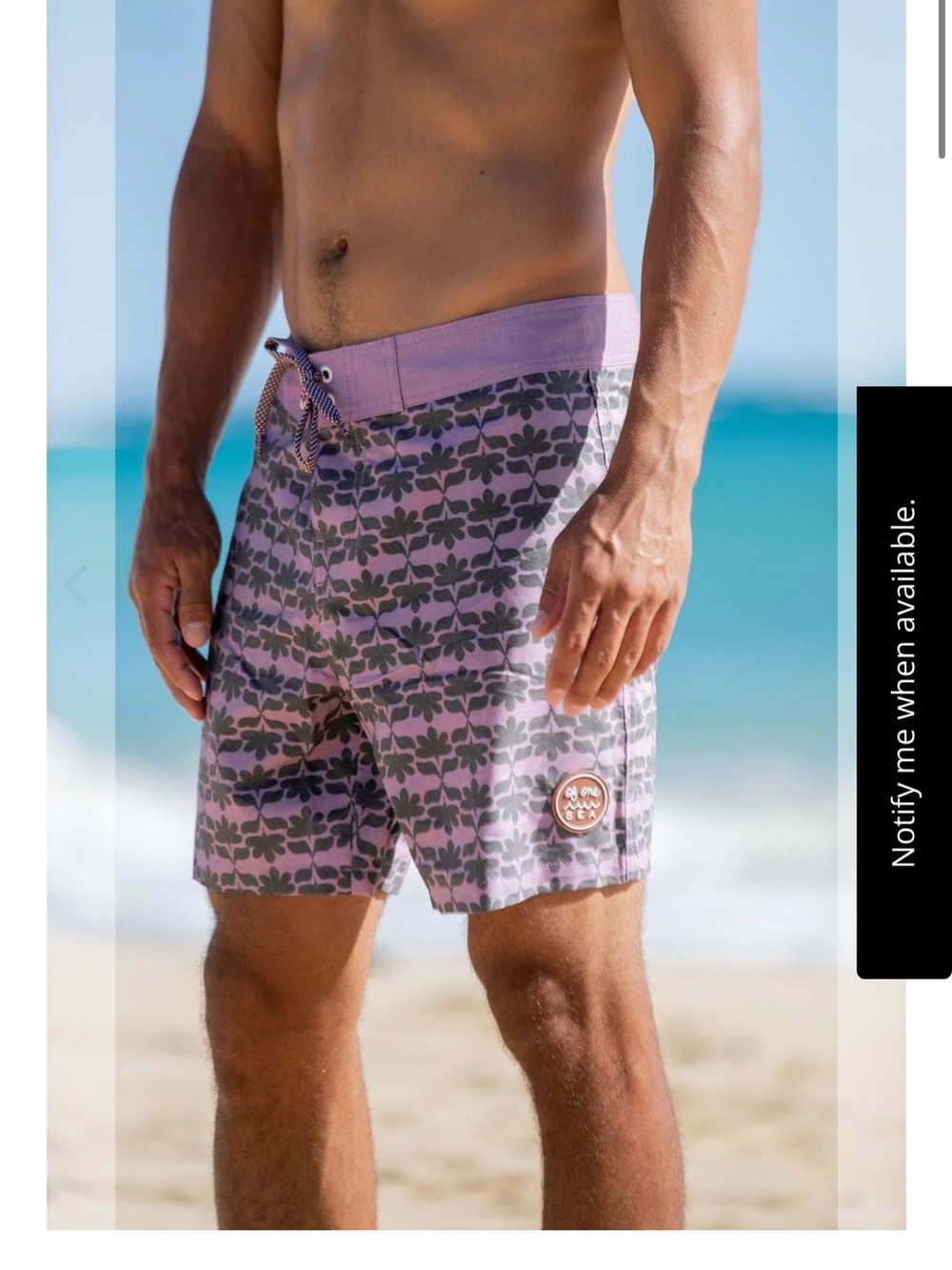 Of One Sea - Men's Townshort in 70s Naupaka  34